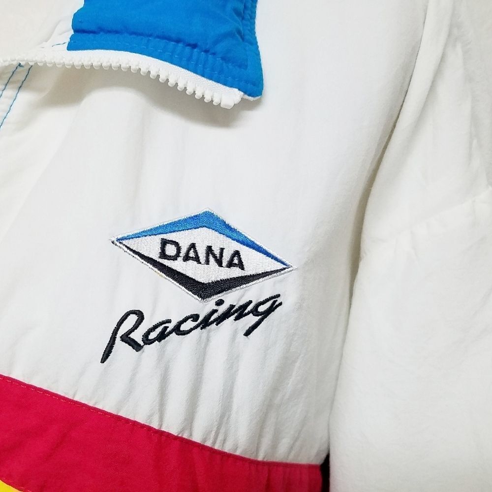 RARE Vintage 80s Swingstar Dodge Motorsports Dana Racing Colorblock Windbreaker - Picture 5 of 16